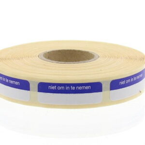 Blockland Strooketiket niet om in te nemen 30 x 7mm