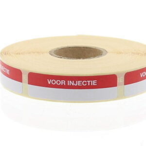 Blockland Strooketiket voor injectie 44 x 11mm