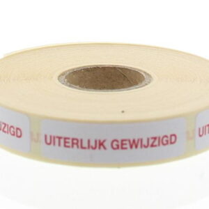 Blockland Strooketiket uiterlijk gewijzigd 44 x 11mm