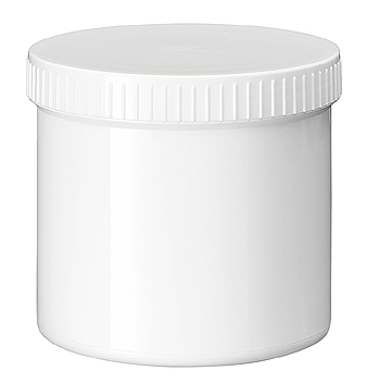 Blockland Zalfpot wit PP plastobel gedopt 500ml