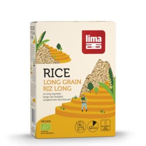 Lima Rijst lang kookbuiltjes 4 x 125 gram bio