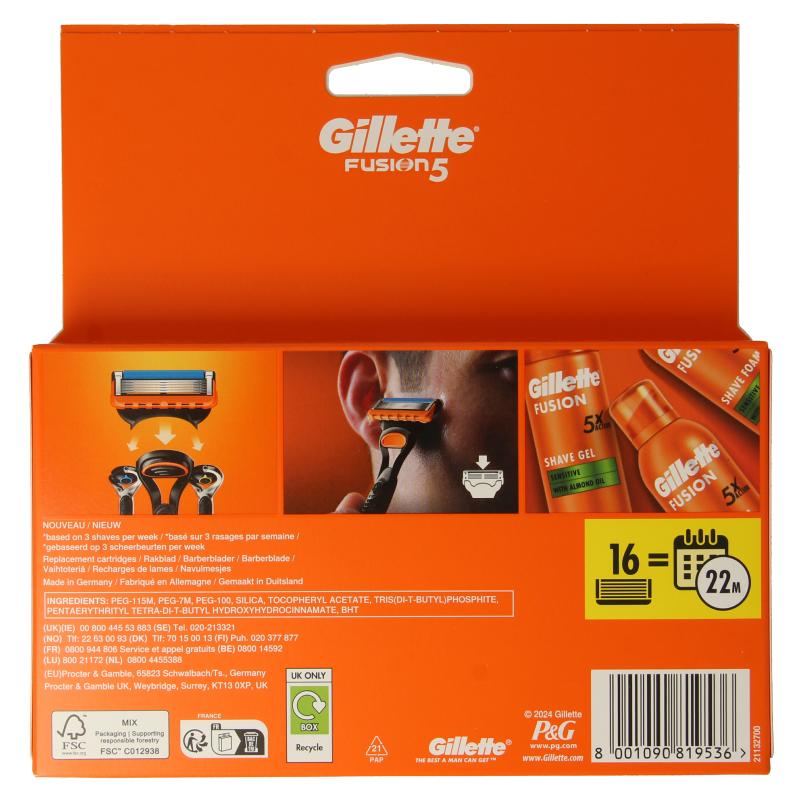 Gillette Fusion manual blades - Afbeelding 2