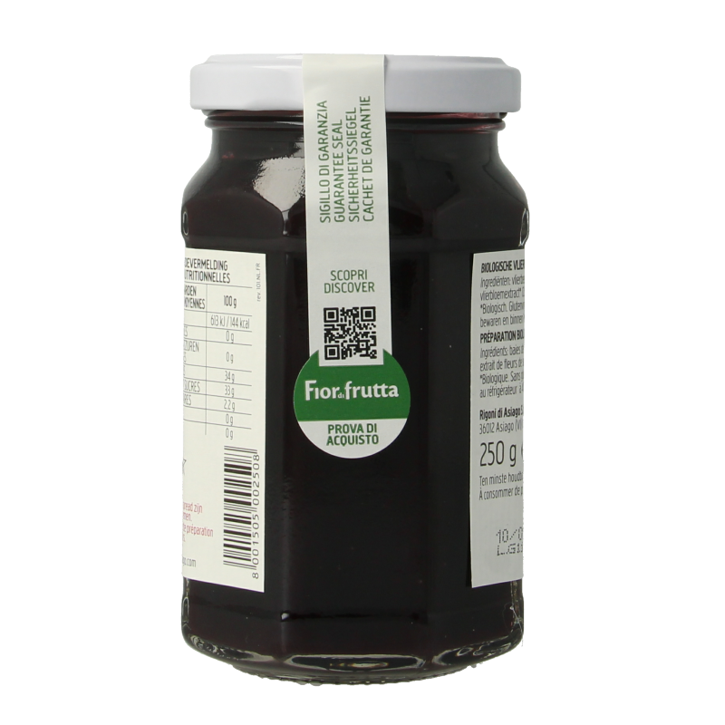 Fiordifrutta Vlierbloesem & vlierbesjam bio - Afbeelding 3