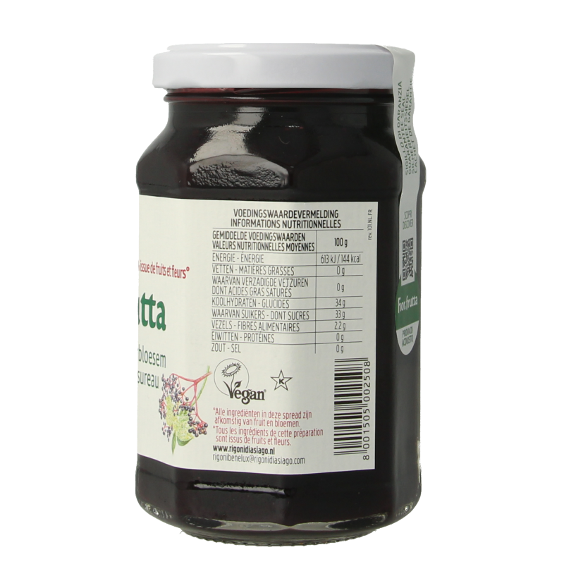 Fiordifrutta Vlierbloesem & vlierbesjam bio - Afbeelding 4
