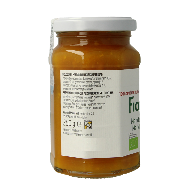 Fiordifrutta Mandarijn & kurkuma jam bio - Afbeelding 2