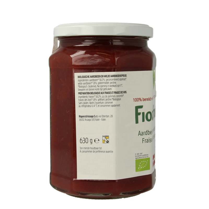 Fiordifrutta Aardbei & wilde aardbei jam bio - Afbeelding 3