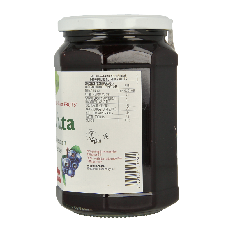 Fiordifrutta Wilde blauwe bosbessen jam bio - Afbeelding 3