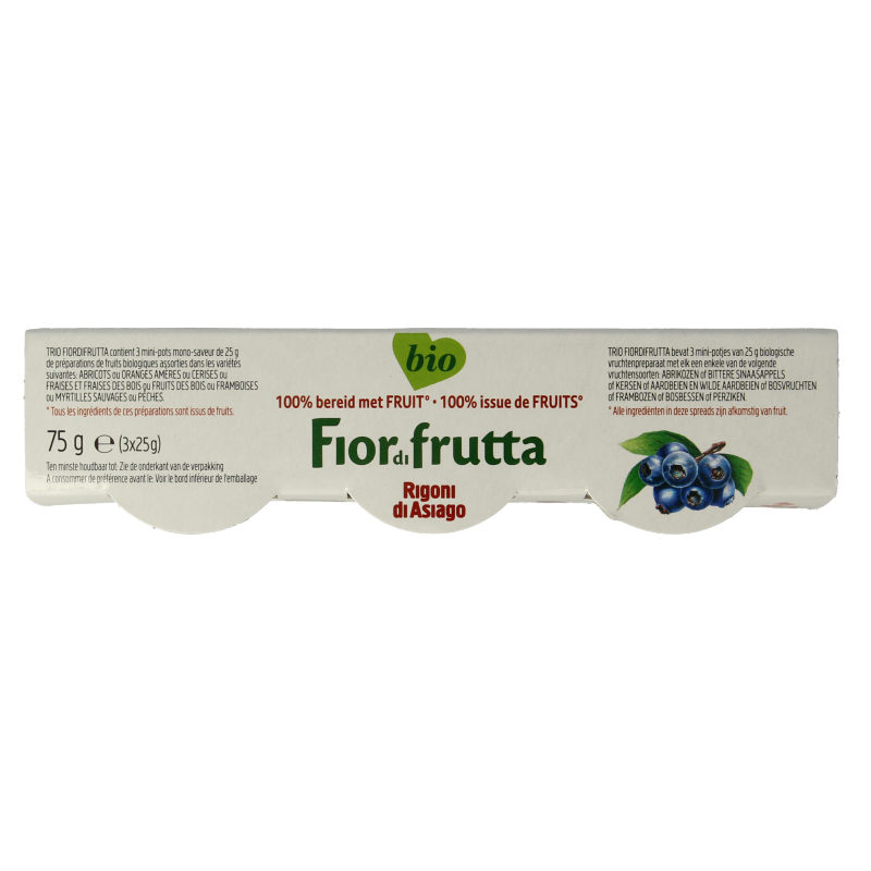 Fiordifrutta Fruitbeleg mix 25 gram bio - Afbeelding 2