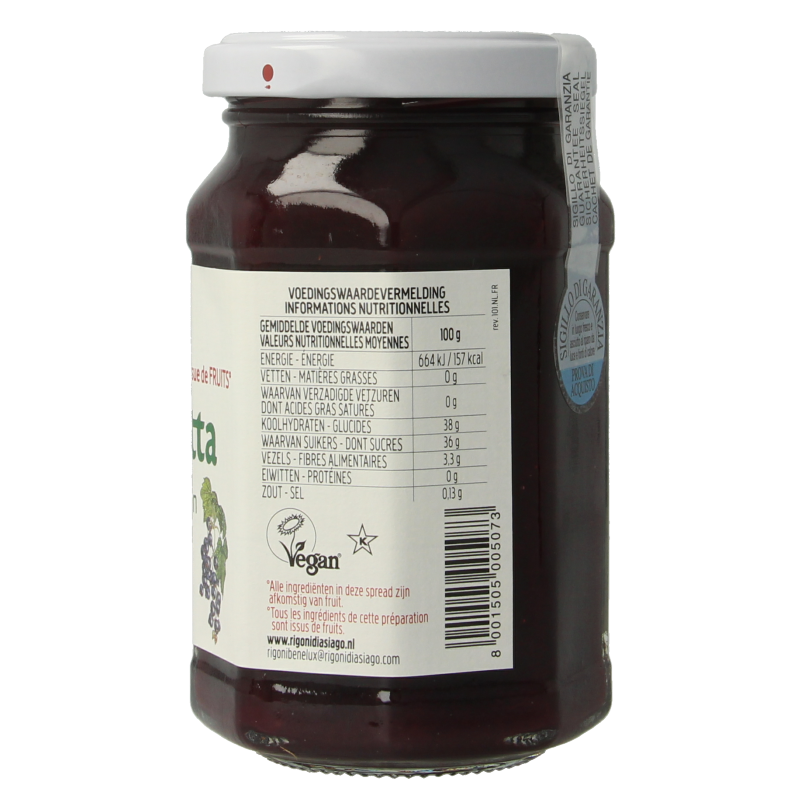 Fiordifrutta Zwarte bessenjam bio - Afbeelding 3