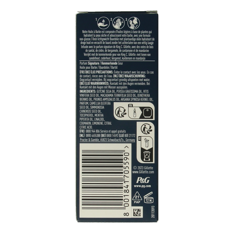 Gillette King c beard oil - Afbeelding 4