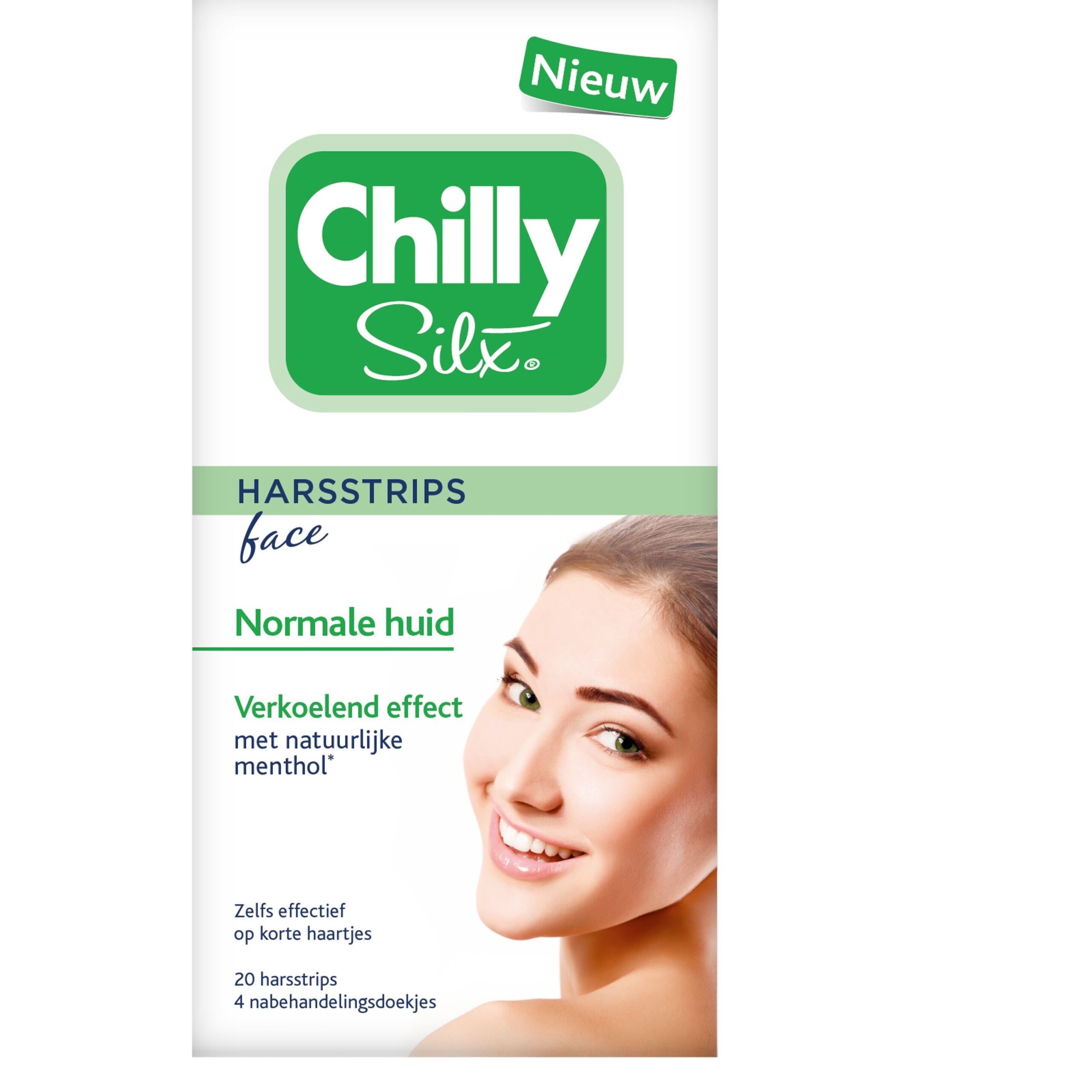 Chilly Silx Harsstrips gezicht normale huid