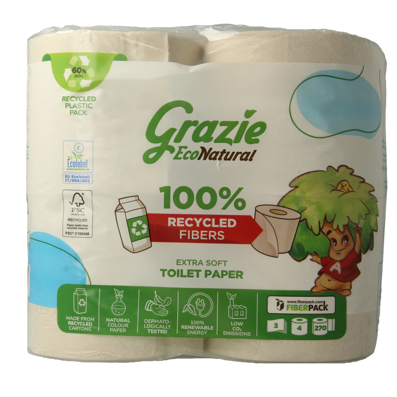 Grazie Natural Toiletpapier 3-laags