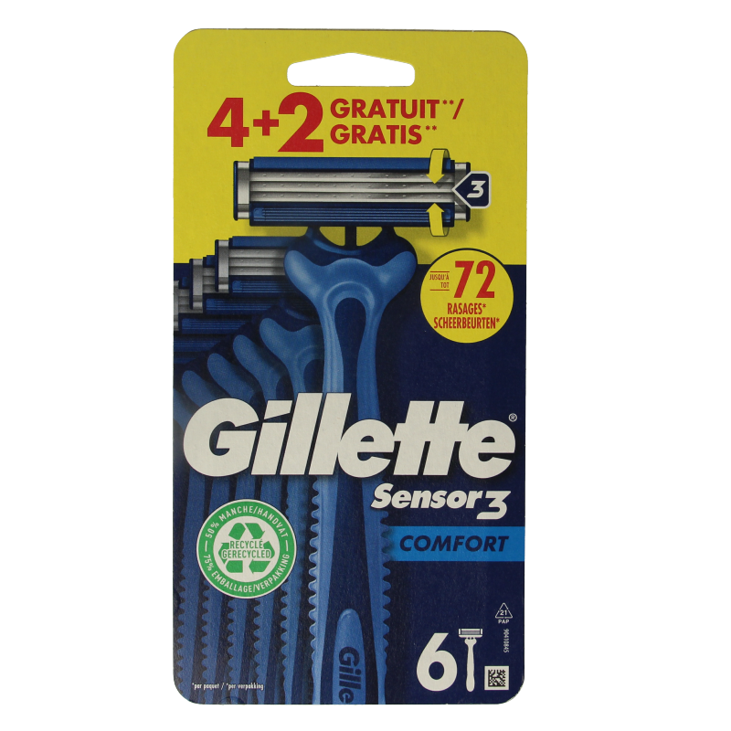 Gillette Sensor 3 comfort wegwerpmesjes