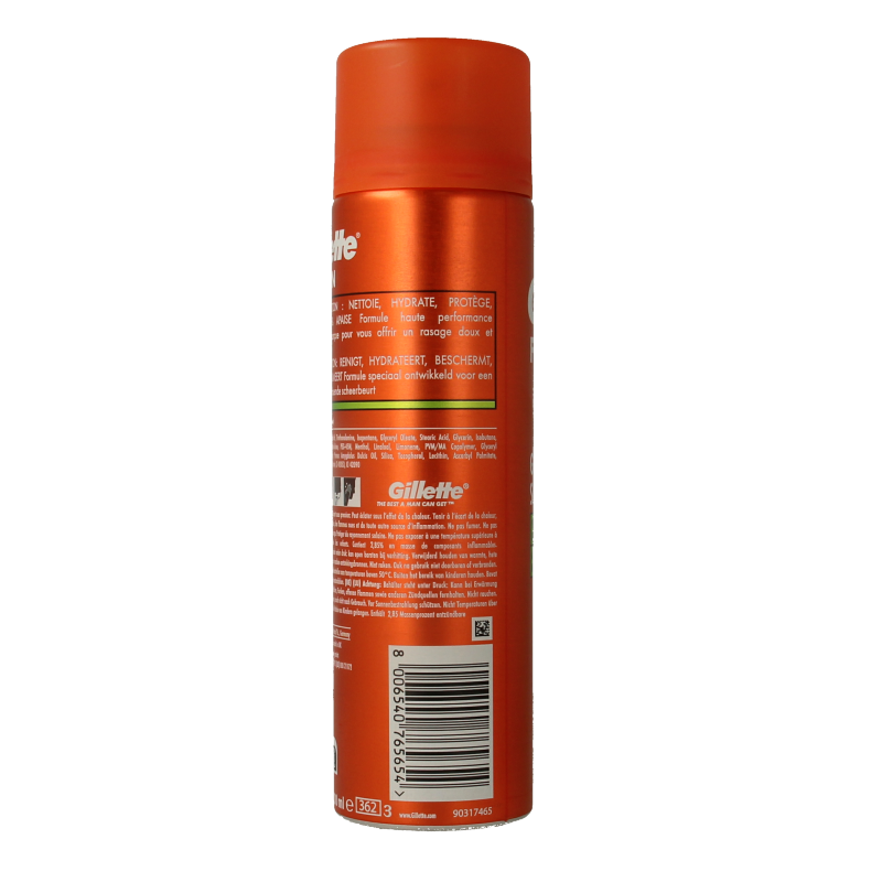 Gillette Fusion shaving gel sensitive - Afbeelding 2