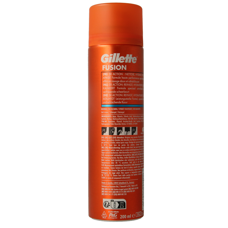 Gillette Fusion shaving gel - Afbeelding 3