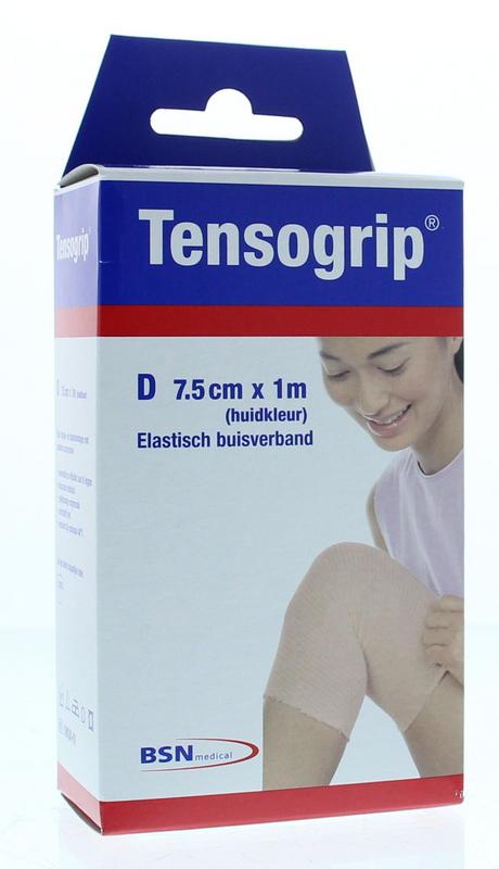 Tensogrip Elastisch buisverband D 1m x 7.50cm huidskleur