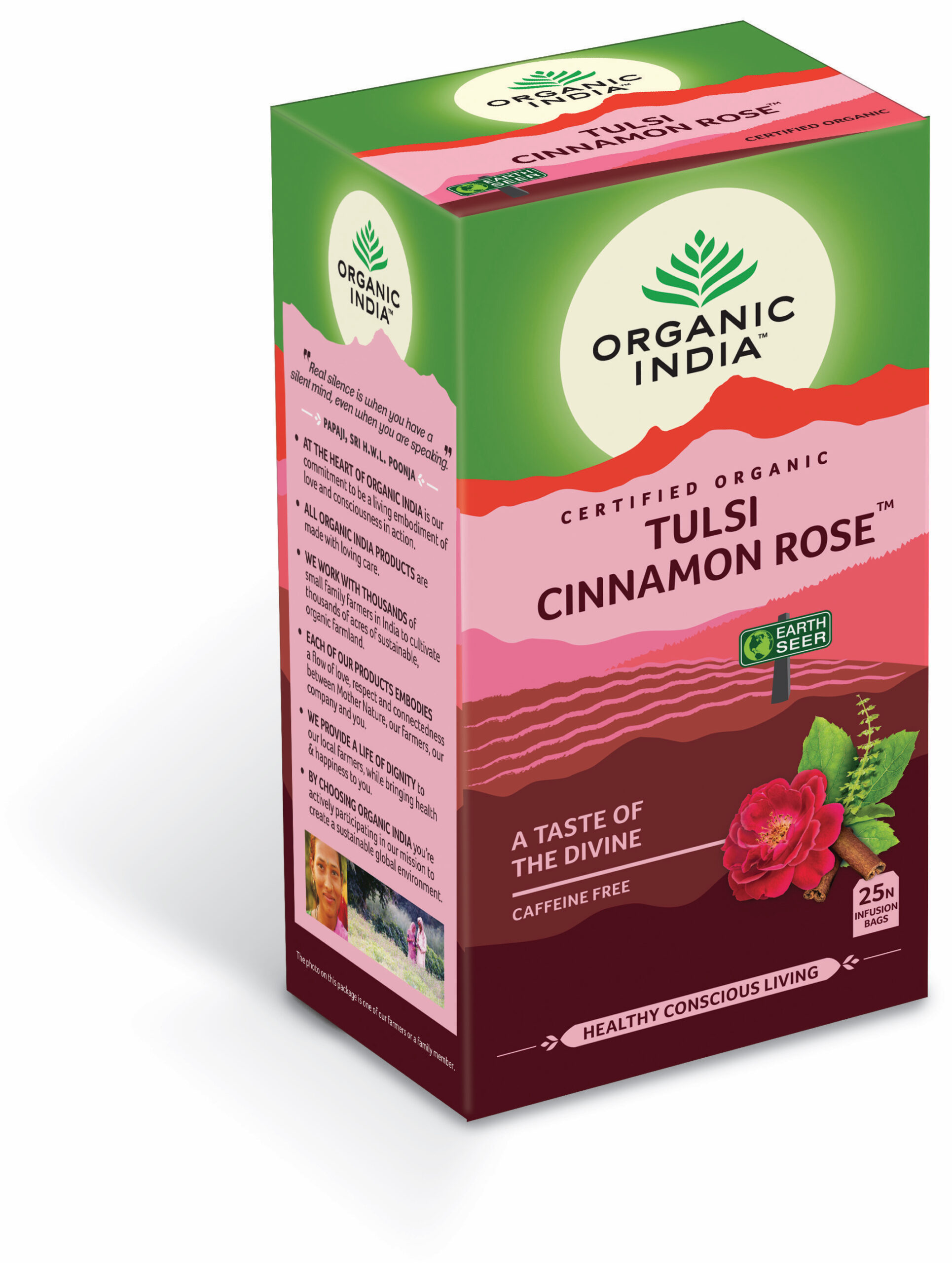 Organic India Tulsi cinnamon rose thee bio