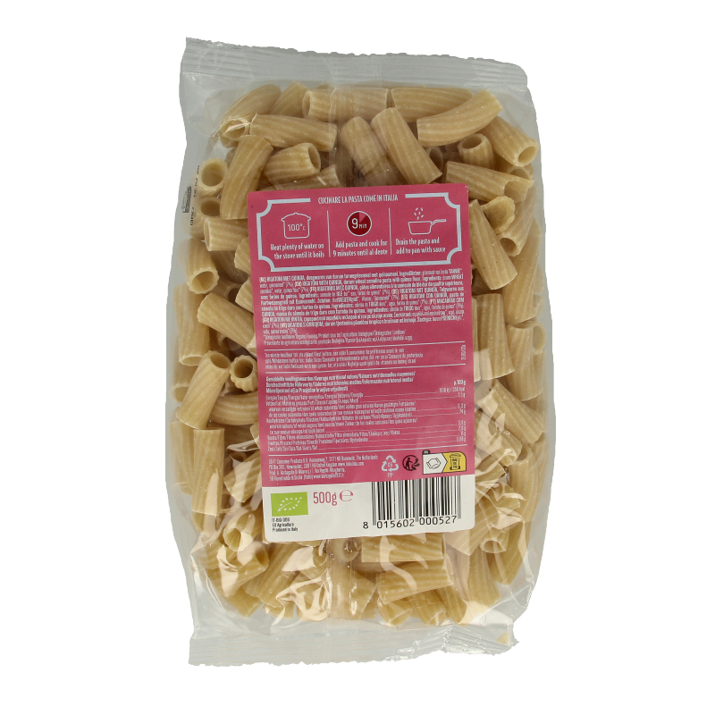 Bioidea Quinoa rigatoni pasta bio - Afbeelding 2