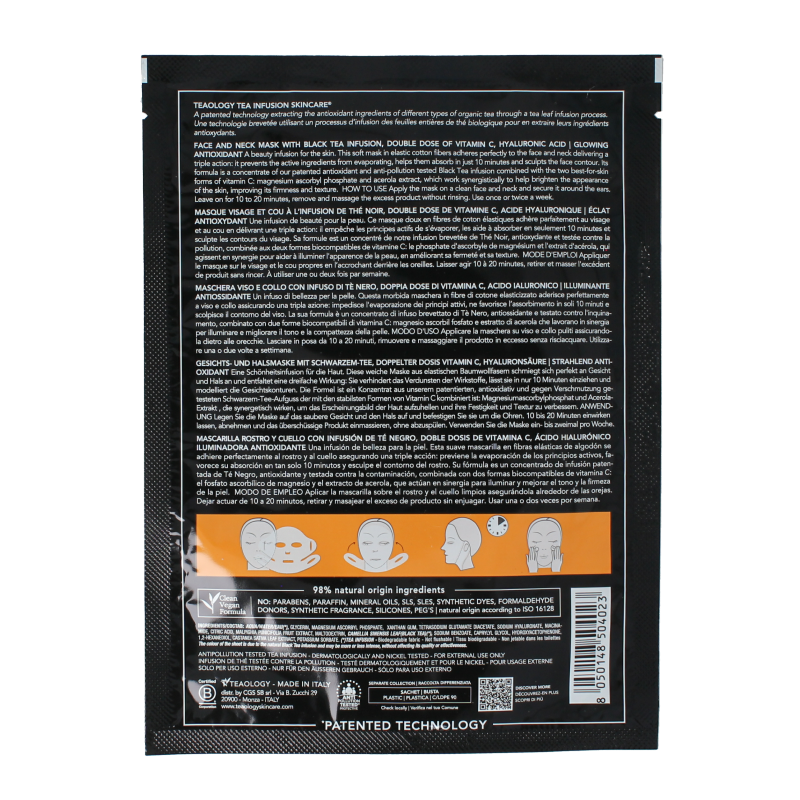 Teaology Black tea vitamine C mask - Afbeelding 2