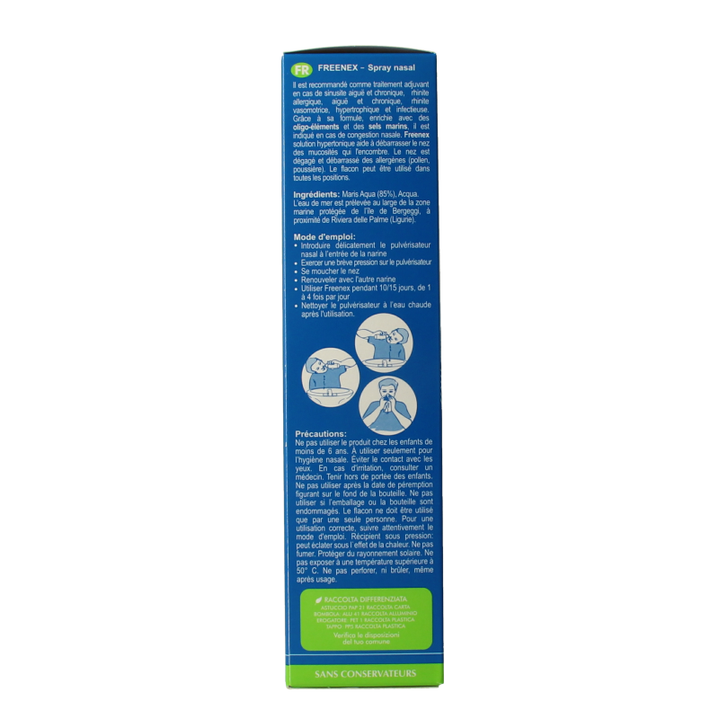 Freenex Seawater hypertonic nasal spray - Afbeelding 2
