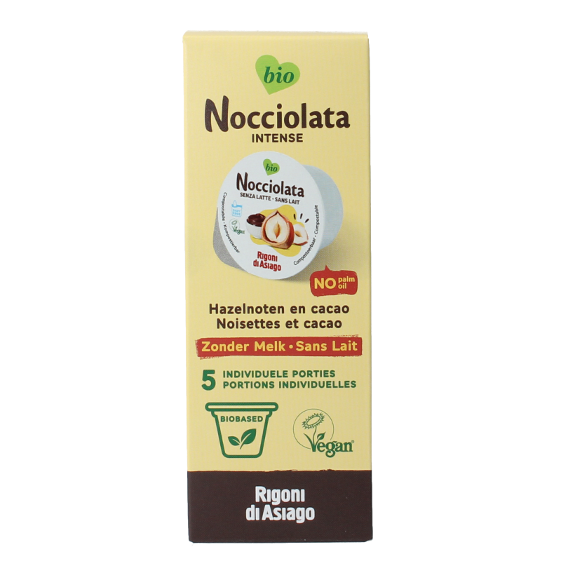 Nocciolata Intense vegan cups 5 x 20gram bio