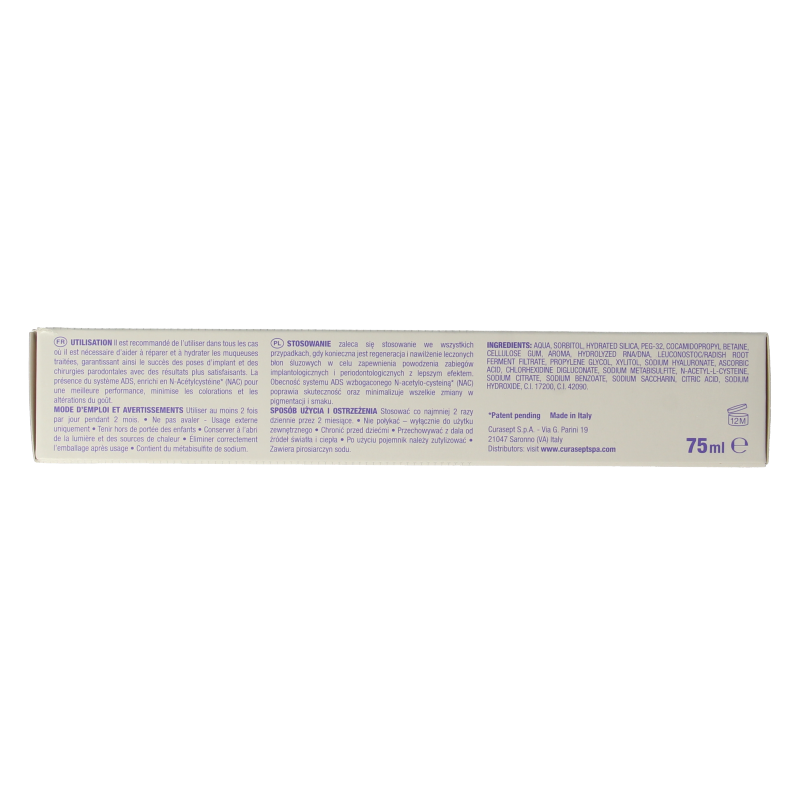 Curasept ADS DNA Implant Pro 720 CHX 0,20% + HA tandpasta - Afbeelding 2