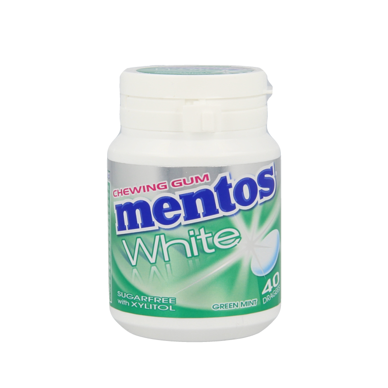 Mentos Gum greenmint white pot