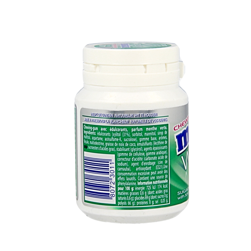 Mentos Gum greenmint white pot - Afbeelding 2