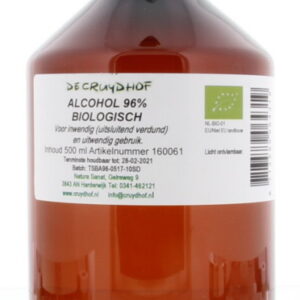 Cruydhof Alcohol 96% inwendig en uitwendig bio