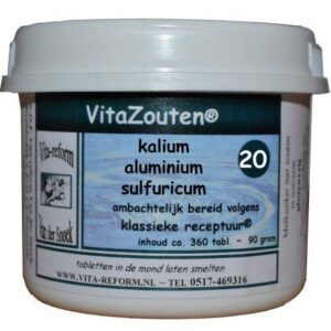 Vitazouten Kalium aluminium sulfuricum VitaZout nr. 20