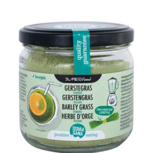 TerraSana Gerstegras poeder in glas bio