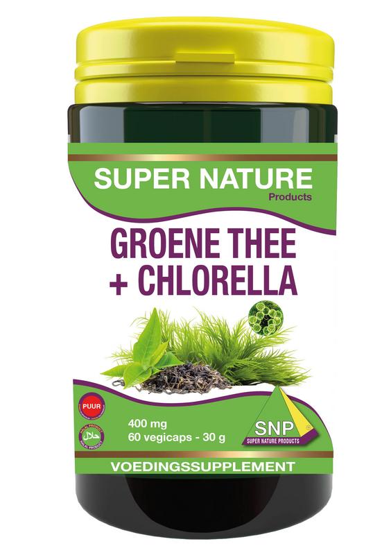 SNP Groene thee chlorella 400 mg puur