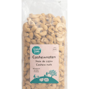 TerraSana Cashewnoten geroosterd met zout bio