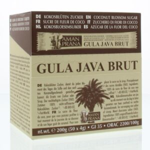 Amanprana Gula java brut stick 50 x 4 gram bio