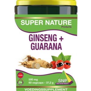 SNP Ginseng guarana 500mg puur