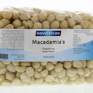 Nova Vitae Macadamia ongebrand raw