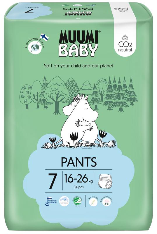 Muumi Baby Ecologische luierbroekjes maat 7 XL 16-26kg