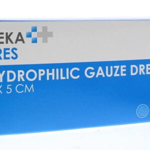 Hekapres Hydrofiel gaaskompres 5 x 5 steriel