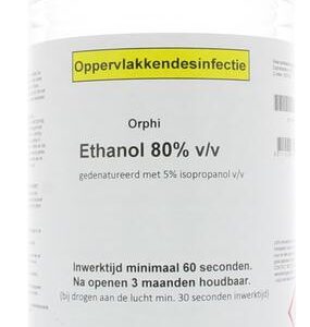 Orphi Alcohol 80% ethanol met 5% IPA
