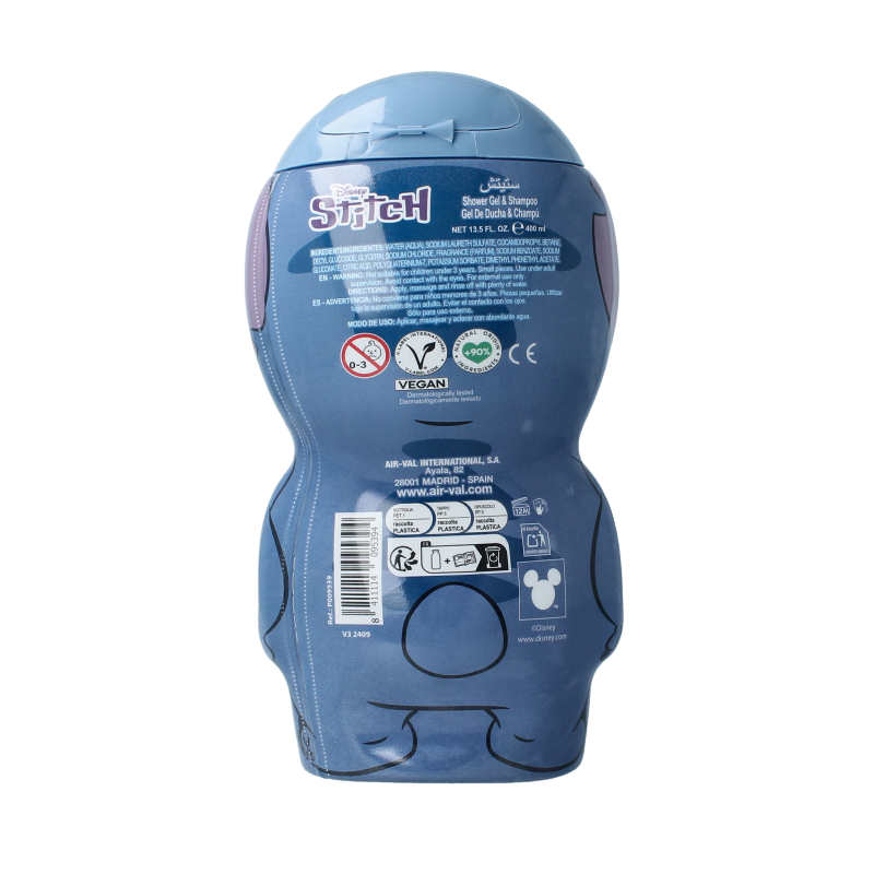 Air-Val Stitch 2D figure shower & shampoo - Afbeelding 2