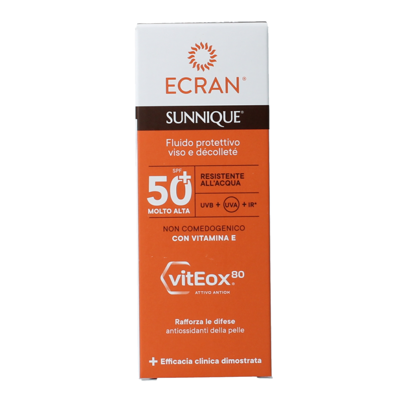 Ecran Sunique facial en decollete SPF50