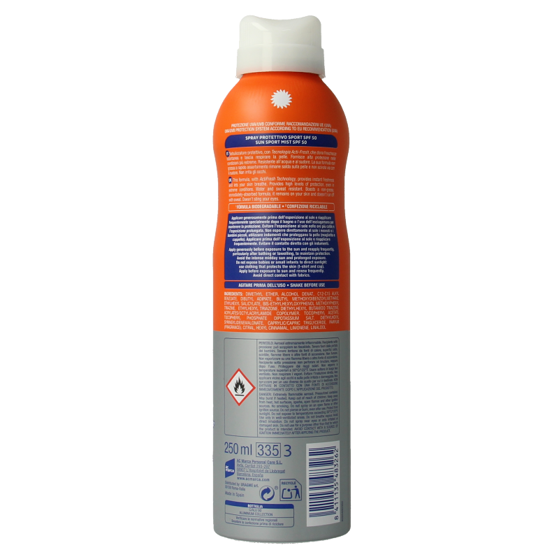 Ecran Sun milk spray invisible sport SPF50 - Afbeelding 3