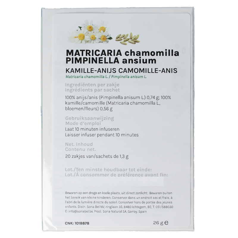 Soria Natural Manzanilla anis infusie - Afbeelding 3
