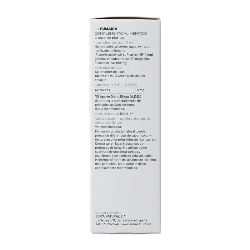 Soria Natural Fumaria officinalis extract - Afbeelding 3