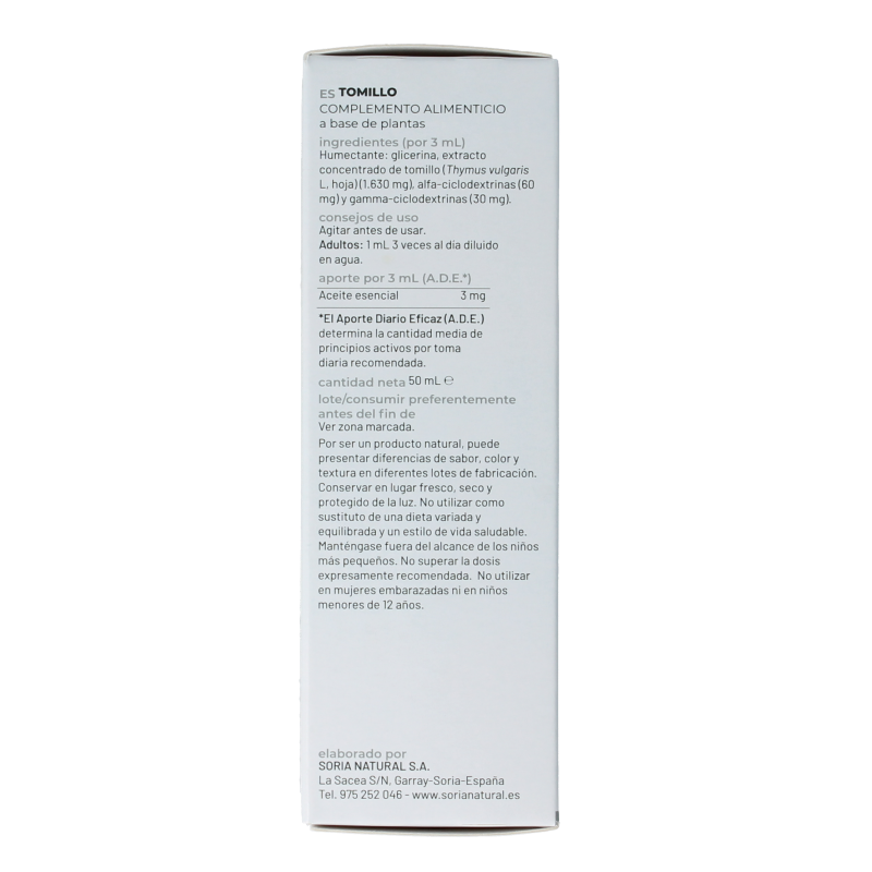 Soria Natural Thymus vulgaris XXI extract - Afbeelding 3