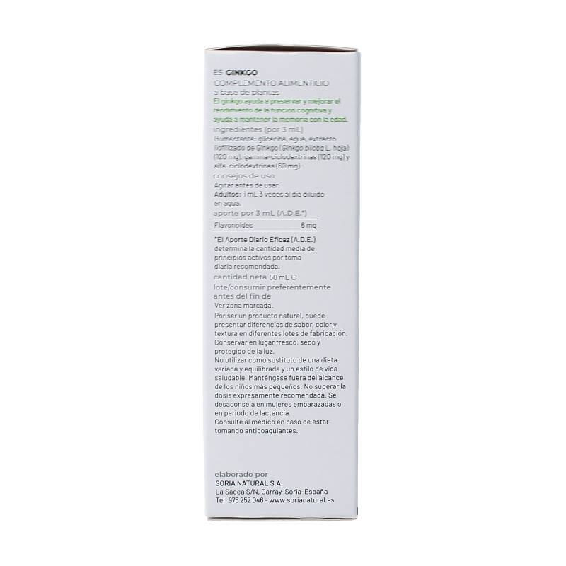 Soria Natural Ginkgo biloba extract - Afbeelding 3