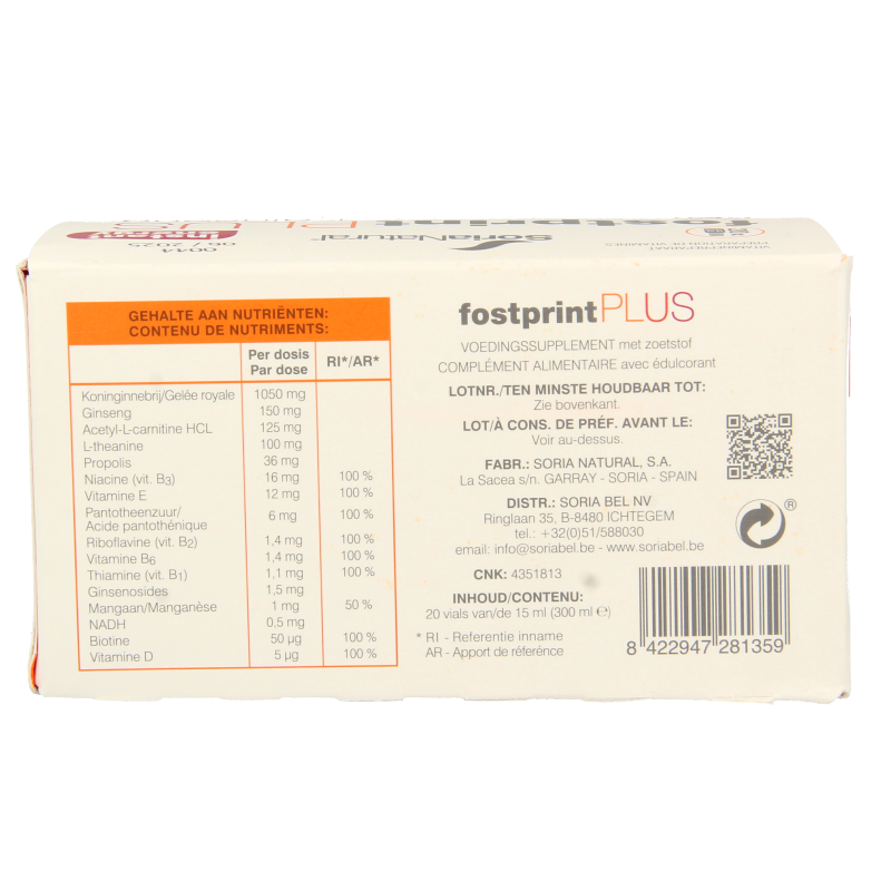 Soria Natural Fost print plus energy 15ml - Afbeelding 3