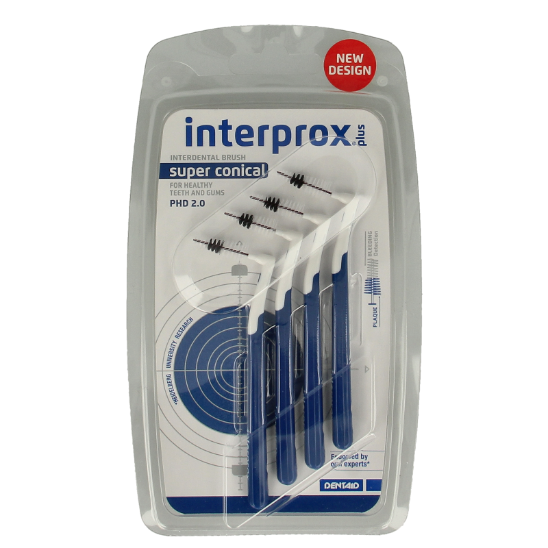 Interprox Plus ragers super conical donker blauw