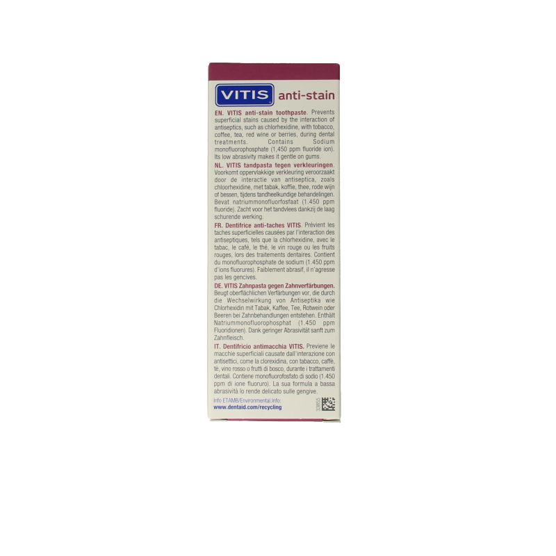 Vitis Tandpasta anti-stain - Afbeelding 3