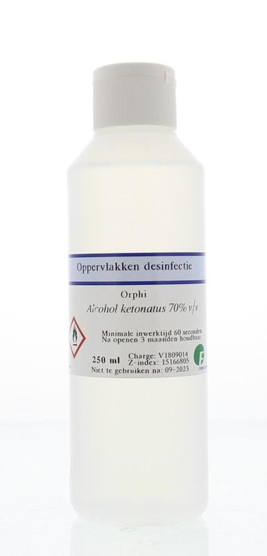 Orphi Alcohol ketonatus 70% klepdeksel
